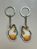 White Bellied Caique Keychain