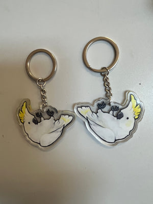 Sulphur Crested Cockatoo Keychain