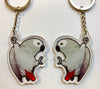 African Grey Keychain